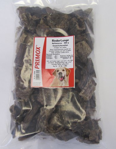 PRIMOX Hundesnack »Rinderlunge«, Rind, 500 g