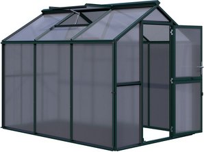 KGT Gewächshaus »Galant«, BxLxH: 2,16 x 3,08 x 2,38 m, 6,65 m², abschließbar - gruen