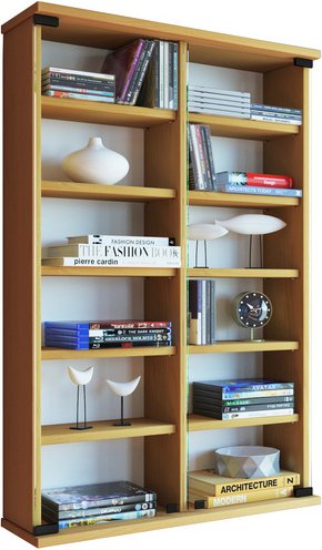 VCM Wandregal »Zuntisa«, BxHxL: 18 x 91,5 x 60 cm, Holzwerkstoff - braun