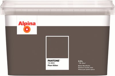 ALPINA Wandfarbe »PANTONE«, Plum Kitten, matt, 2,5 l - grau