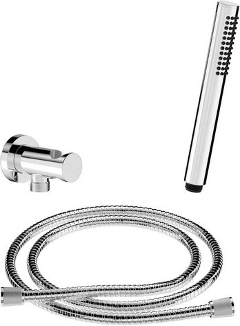 Chris Bergen Brausegarnitur-Set, chrom, Länge Brauseschlauch: 150 cm - silberfarben