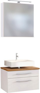 HELD MÖBEL Unterbecken-Set »Davos«, BxHxT: 60 x 200 x 47 cm - weiss