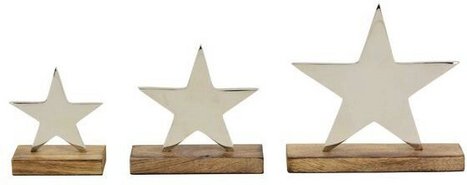 Flowerbox Dekofigur - weiss | silberfarben