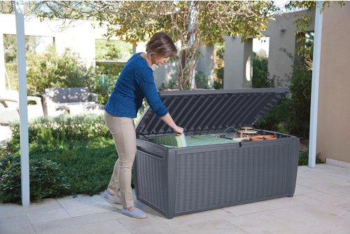 KETER Auflagenbox »Sumatra«, BxHxT: 145 x 64 x 73 cm, anthrazit/grau