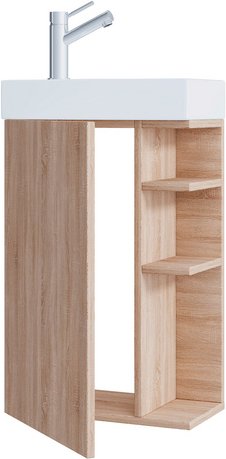 VCM Gäste-Waschplätze »Lumia«, 2-teilig - braun