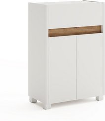 SCHILDMEYER Highboard »Cosmo«, BxH: 57 x 164,5 cm, weiß - weiss