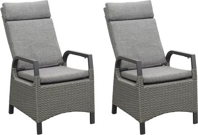 BELLAVISTA Hochlehner »Dallas«, BxHxT: 57 x 113 x 64 cm, Kunststoff, grau