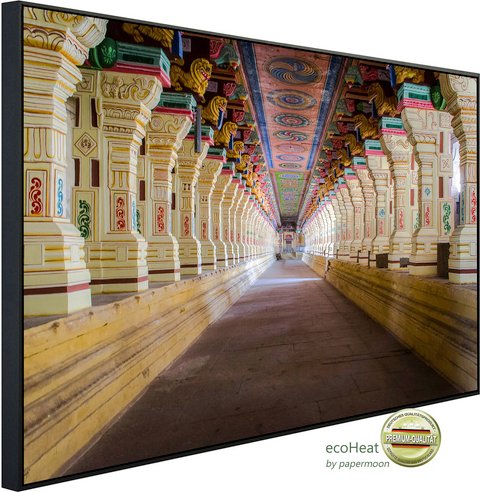 papermoon Infrarotheizung »EcoHeat - Ramanathaswamy Tempel«, Matt-Effekt - bunt