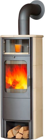 HARK Kachelofen »Opera B Grande«, creme, Kacheln, 5 kW, Dauerbrand geeignet - beige