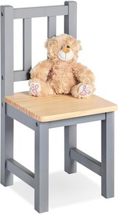 Pinolino Kinderstuhl, BxHxL: 26 x 55 x 26 cm, grau/natur