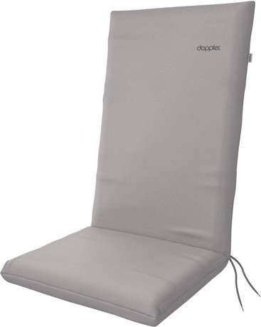 DOPPLER Auflage »Nature«, BxHxL: 48 x 6 x 119 cm, aus rPET-Gewebe und 100 % Polyester, hellgrau