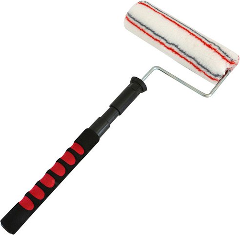 Farbroller-Set, 25 cm, Kunstfaser - schwarz