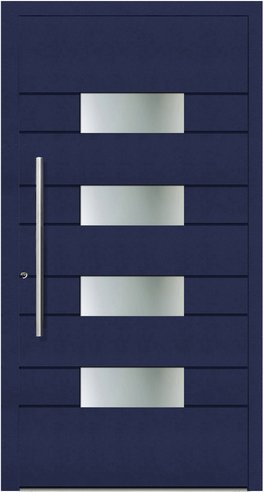 KNOCK Aluminium-Haustür »Marte«, stahlblau