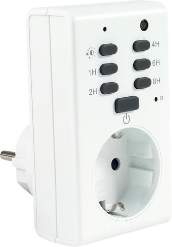 REV Zeitschaltuhr, mit Dämmerungsautomatik, Weiß - weiss