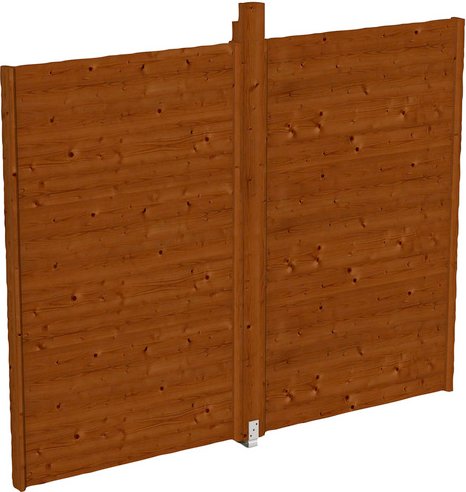 SKANHOLZ Wand für Pavillon »Toulouse«, Breite: 270 cm, Holz, nussbaum - braun