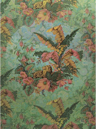 KOMAR Vliestapete »Orient Rose«, Breite 200 cm, seidenmatt - bunt