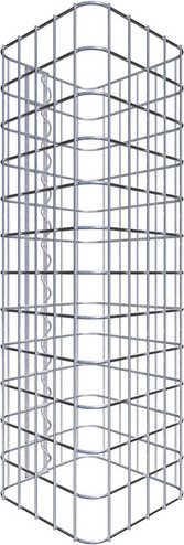 Thumbnail - Gabiona Gabionensäule, silbergrau, Maschenweite 5 cm x 5 cm - silberfarben