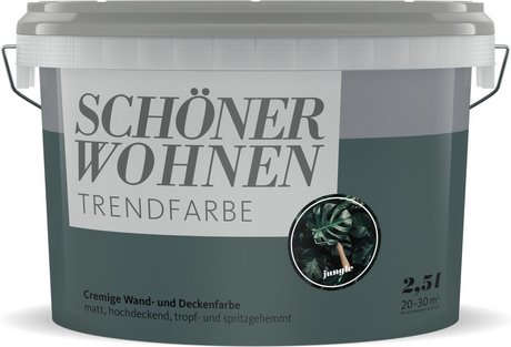 SCHÖNER WOHNEN FARBE Dispersionsfarbe »Trendfarben«, Jungle, matt - gruen
