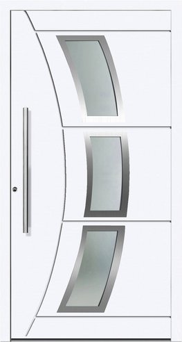 KNOCK Aluminium-Haustür »DUBLIN«, weiß - weiss