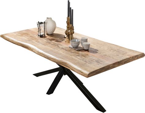 SIT Tisch »TABLES & CO«, HxT: 77 x 90 cm, Holz - braun | schwarz