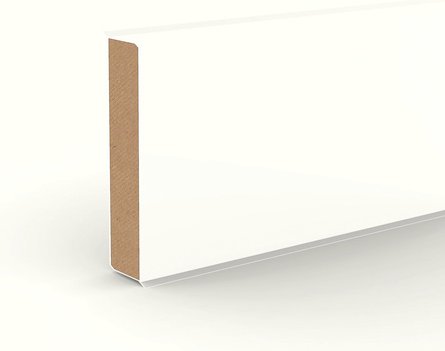 Döllken Sockelleiste »Cubu Flex 60«, weiß, HDF, LxHxT: 250 x 6 x 1,3 cm - weiss