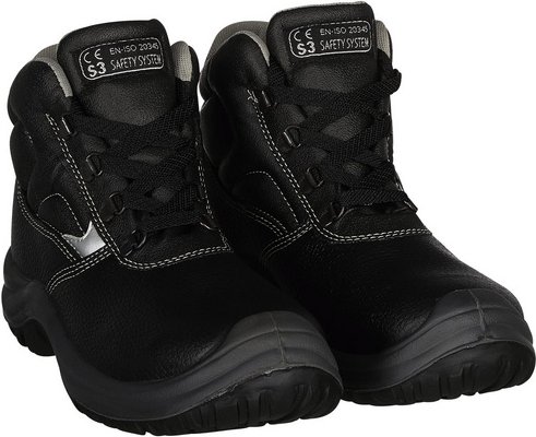 BULLSTAR Sicherheitsstiefel, schwarz, Büffelleder - Größe 42