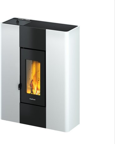 FREEPOINT Pelletofen »Roxy 7«, 7 kW, Stahl, weiss