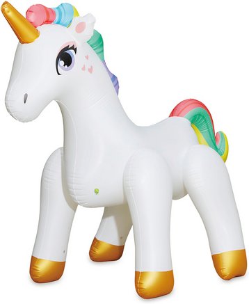 SUMMER WAVES® Wassersprinkler »Einhorn«, B x H x L: 127 x 284 x 211 cm - weiss