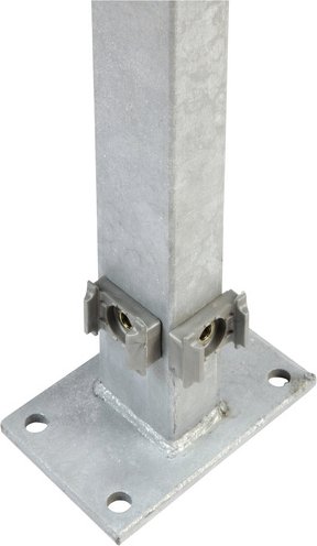 FLORAWORLD Eckpfosten, Stahl, BxHxL: 15 x 10 x 89,3 cm - grau