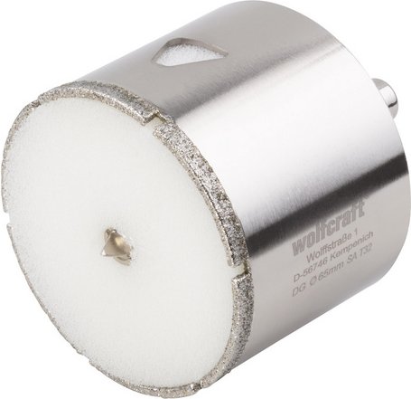 WOLFCRAFT Bohrkrone, m.Schaft ø65mm - silberfarben