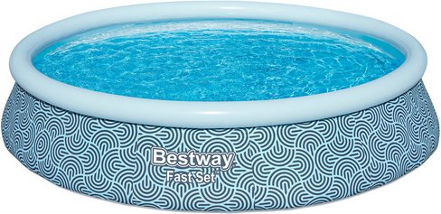 BESTWAY Pool » Fast Set™«, Aufstellpool-Set mit Filterpumpe, Ø 396 x 84 cm, rund - grau