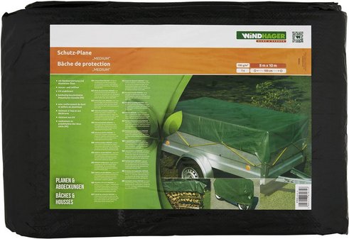 Thumbnail - WINDHAGER Schutzplane »MEDIUM«, BxL: 800 x 1000 cm, Polyethylen (PE) - gruen