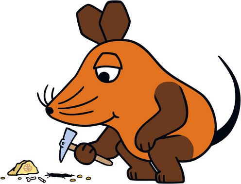 Die Maus Wandtattoo »Die Maus forscht«, selbstklebend