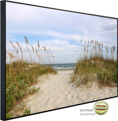 Thumbnail - papermoon Infrarotheizung »EcoHeat - Dünen Huntington Beach«, Matt-Effekt - bunt