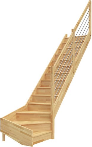 DOLLE Wangentreppe »Paris«, bis 318 cm Raumhöhe - braun