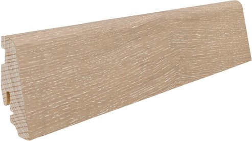 HARO Sockelleiste, Eiche altweiß, LxHxT: 220 x 5,8 x 19 cm - weiss