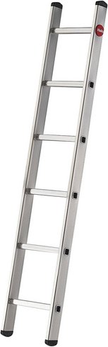 HAILO Anlegeleiter »S60 ProfiStep uno«, 6 Sprossen, Aluminium - silberfarben