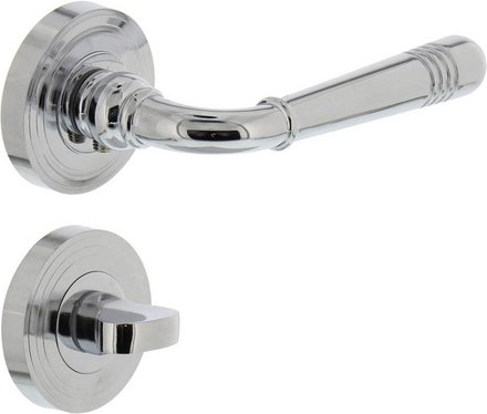 Intersteel Türdrücker mit Rosette »Helena«, D.55x10mm WC 8mm stift