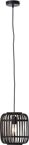 BRILLIANT Pendelleuchte »WOODROW«, 1-flammig, 60 W, Ø 210 mm, IP 20 - schwarz