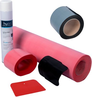 BREUER Dichtungsset »Q72«, für Rückwände, Dichtband,Primer, Wandmanschetten, Rakel, Reinigunstücher - schwarz