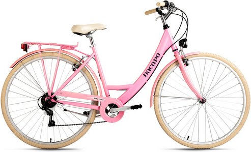 Decapo Cityrad »Toscana«, 28 Zoll, 6 Gänge - rosa - Größe 28 Zoll