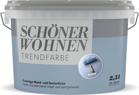 SCHÖNER WOHNEN FARBE Innenfarbe »Trendfarbe«, Denim, matt - blau