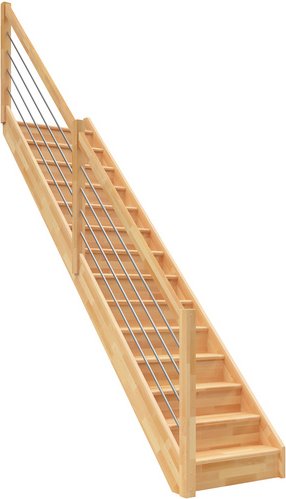 DOLLE Wangentreppe »Paris«, , gerade, bis 280,5 cm Raumhöhe - braun