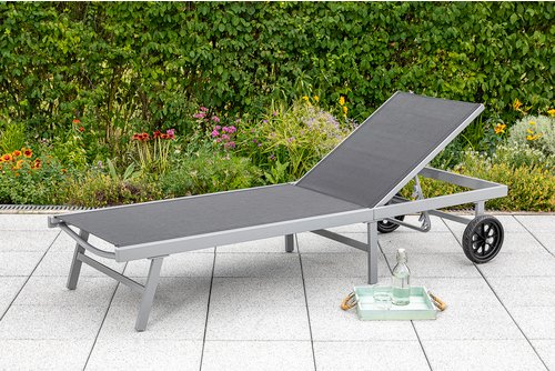MERXX Gartenliege »Tessin«, Aluminium - silberfarben