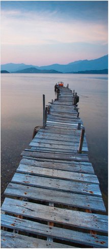 mySPOTTI Badrückwand »Irgendwo«, BxH:90 cm x 210 cm, blau