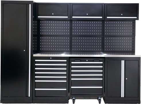 Ondis24 Werkstatt-Set »Männerküche«, anthrazit, Metall - grau