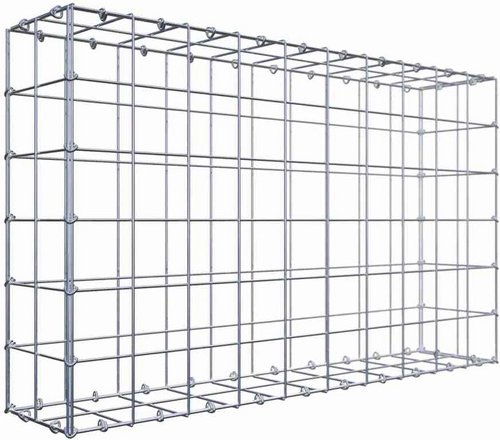 Gabiona Gabione, silbergrau, Maschenweite 10 cm x 10 cm, C-Ring - silberfarben