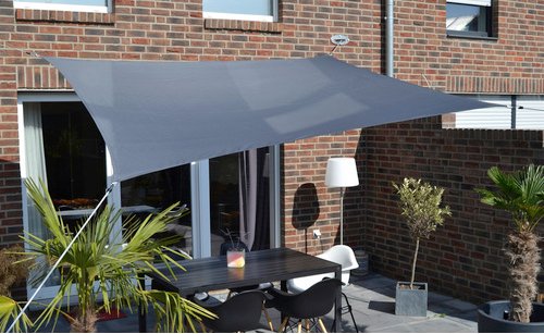 Thumbnail - FLORACORD Vierecksonnensegel, 250 x 300 cm - schwarz