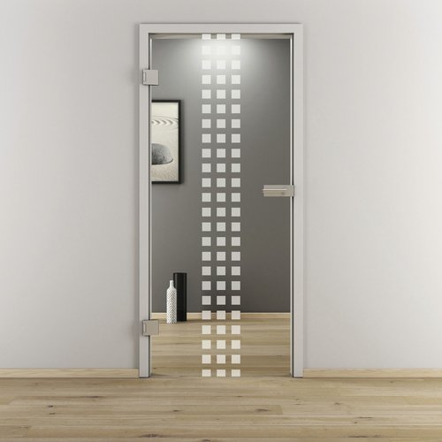 NOVADOORS Glasdrehtür »NOVA 502«, glänzend - transparent