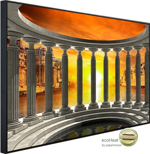 papermoon Infrarotheizung »EcoHeat - Griechische Welt«, Matt-Effekt - bunt